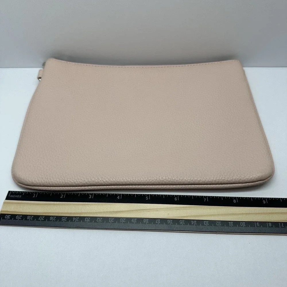 JEWELL By Thirty One Pink Pebbled Pouch‎ Wristlet Accessory Bag (No Strap)
